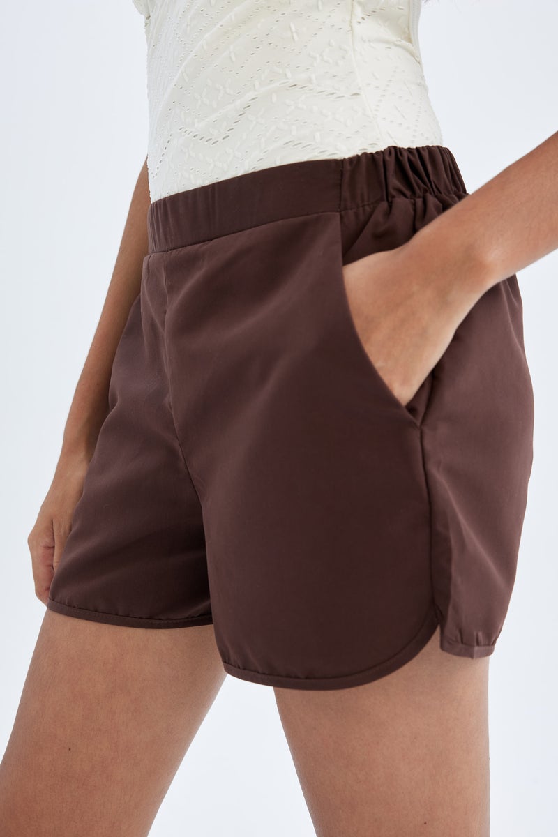 DeFacto Brown Woman Regular Fit Swim Shorts Casual - Image 5